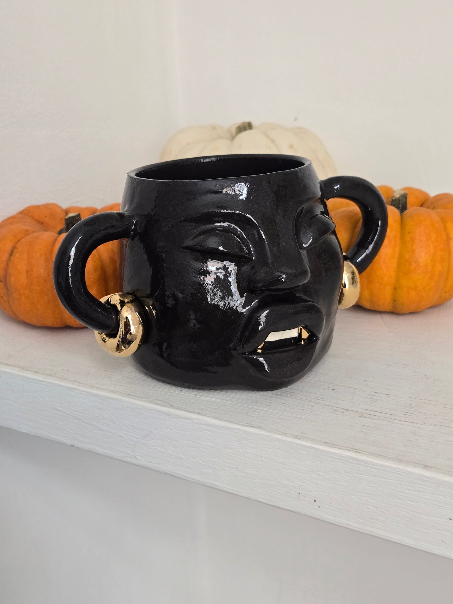 Spooky Gilded Fang Mug - Midnight