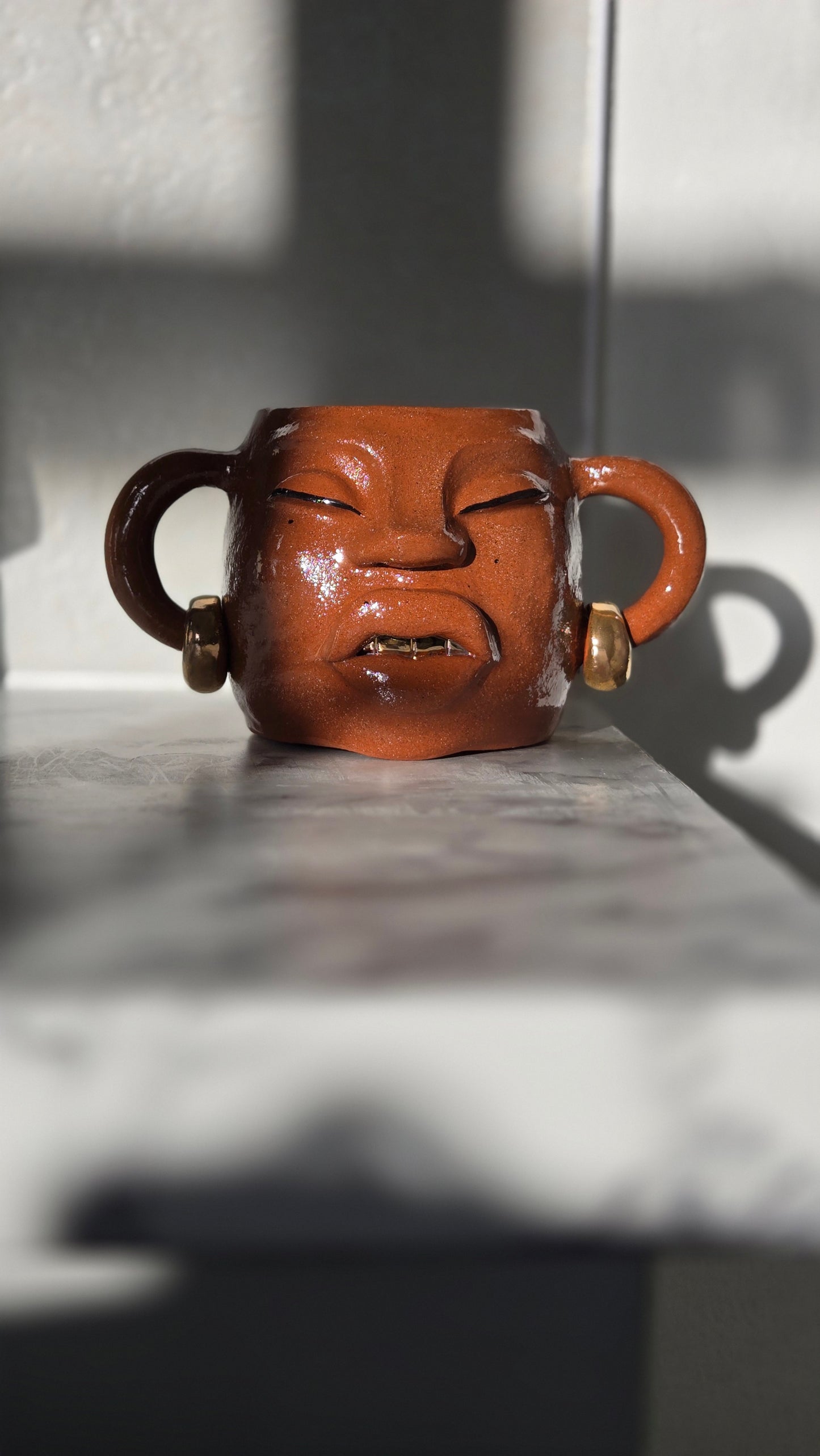 Gold Grill Mug - Terracotta