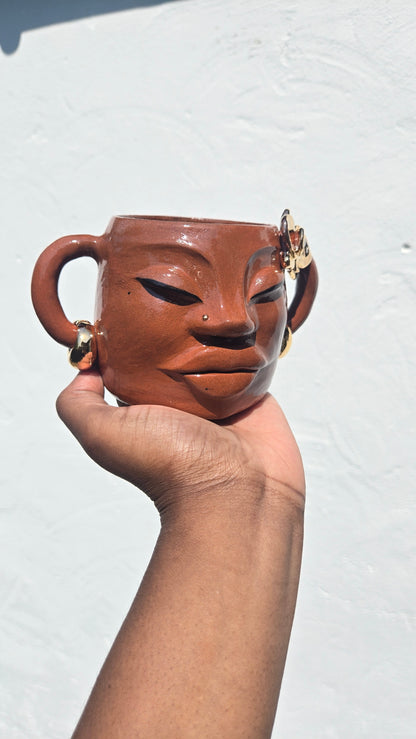 Sweet Dream Orchid Mug - Terracotta