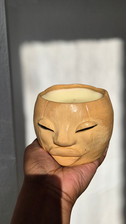 Pumpkin Face Candle - Vanilla