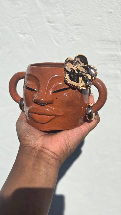Sweet Dream Hibiscus Mug - Terracotta