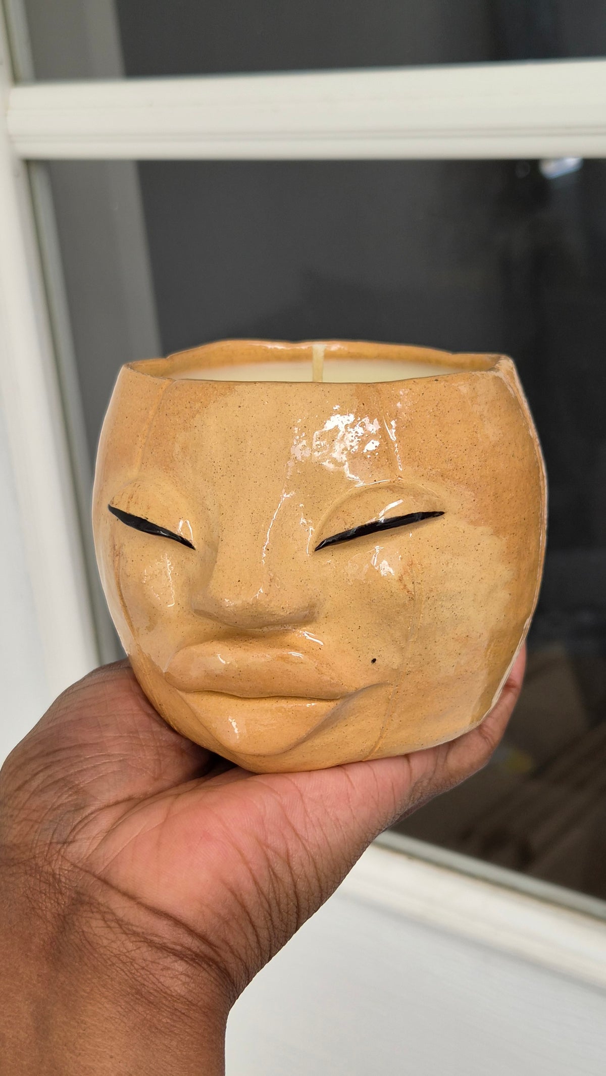Pumpkin Face Candle - Vanilla